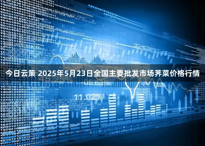 今日云策 2025年5月23日全国主要批发市场荠菜价格行情