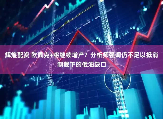 辉煌配资 欧佩克+将继续增产？分析师强调仍不足以抵消制裁下的俄油缺口